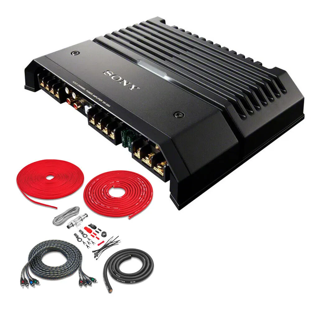 Sony XM-GS100 | 1100 Watt Max Compact Monoblock Amplifier + Amp Kit