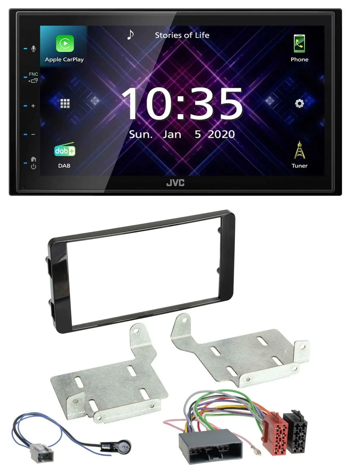JVC DAB 2DIN MP3 Bluetooth USB Autoradio für Mitsubishi ASX (ab 2015)