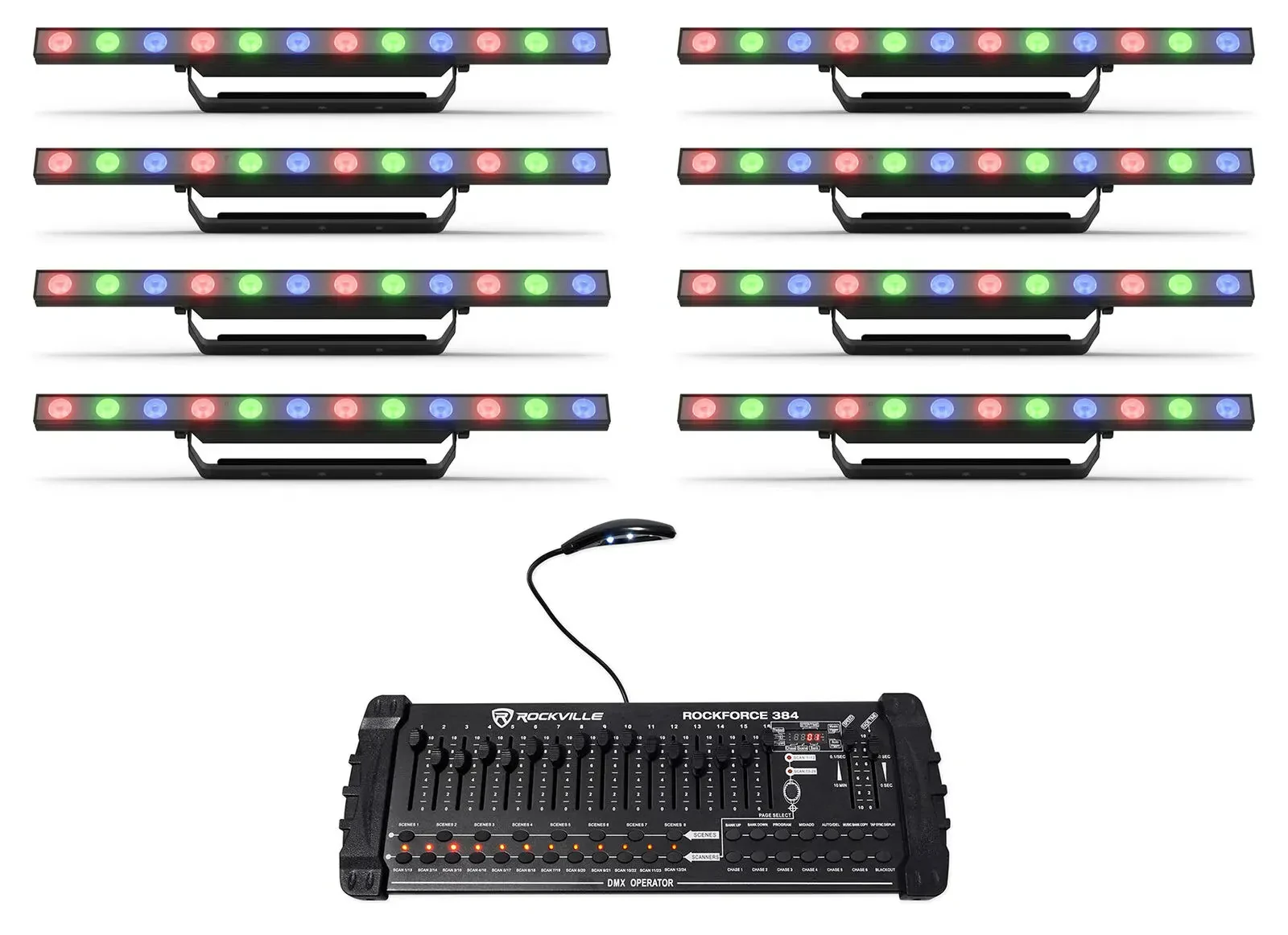 Прибор смены цвета Chauvet DJ COLORBand PIX ILS с DMX-пультом (8 штук)