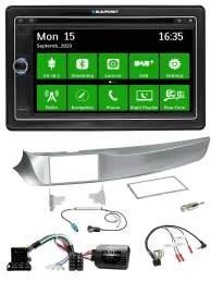 Blaupunkt Bluetooth 2DIN Lenkrad DAB USB TMC Navigation für Alfa Giulietta 2010-