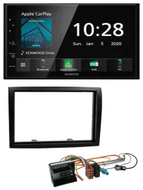 Kenwood Bluetooth MP3 DAB USB 2DIN Autoradio für Citroen Jumper 06-11 schwarz
