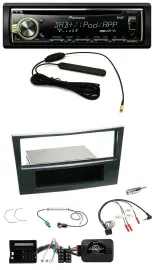 Автомагнитола Pioneer MP3 USB CD DAB для Opel Corsa D (2006–2008) черный Stealth с поддержкой управления на руле