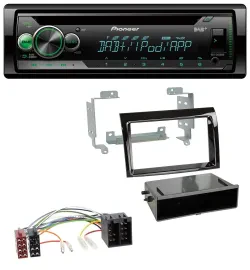 Автомагнитола для Fiat Ducato, Citroen Jumper (2006–2011) Pioneer USB MP3 DAB AUX CD, черный (piano black)