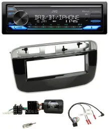JVC Bluetooth DAB USB Lenkrad Autoradio für Fiat Punto Punto Evo ab 2009