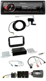 Автомагнитола Pioneer USB, DAB, Bluetooth, поддержка кнопок на руле, для Alfa Romeo Giulietta (2013–2021), черный глянец