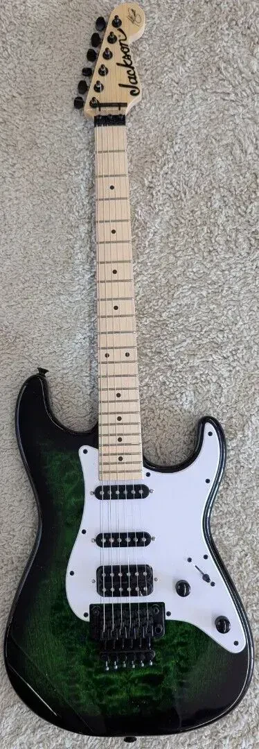 Jackson X Signature Adrian Smith Guitar Greenburst (Iron Maiden) SDXQ - DEMO