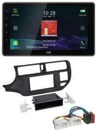 JVC DAB MP3 Bluetooth USB Autoradio für Kia Rio (UB 2011-2014) schwarz