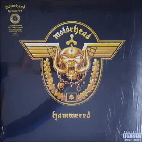 Виниловая пластинка Motorhead – Hammered Limited 20th Anniversary Edition (Gold & Black Splatter)