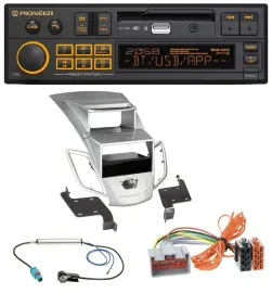 Pioneer DAB MP3 USB Bluetooth Autoradio für Ford Fiesta Display 08-10 silber