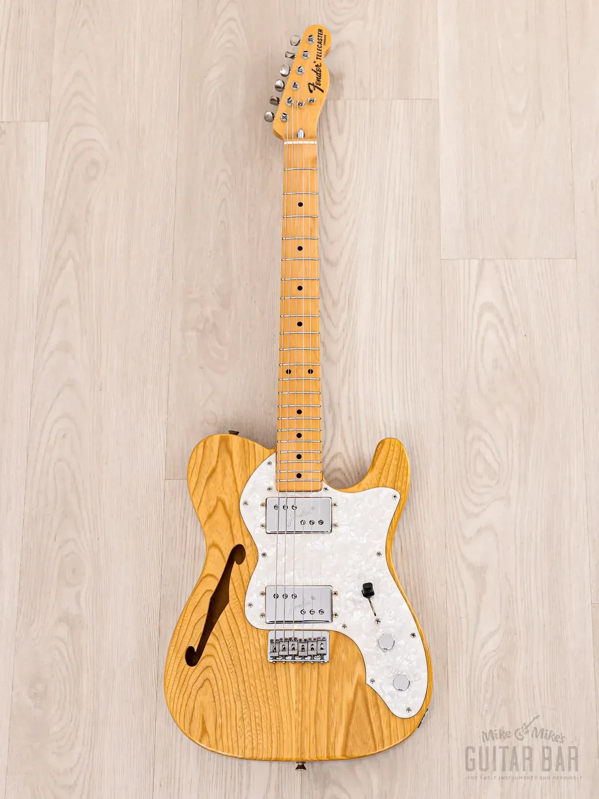 Электрогитара полуакустическая Fender Telecaster Thinline 1972 Vintage Reissue TN72-85 HH Natural w/case Japan 2002