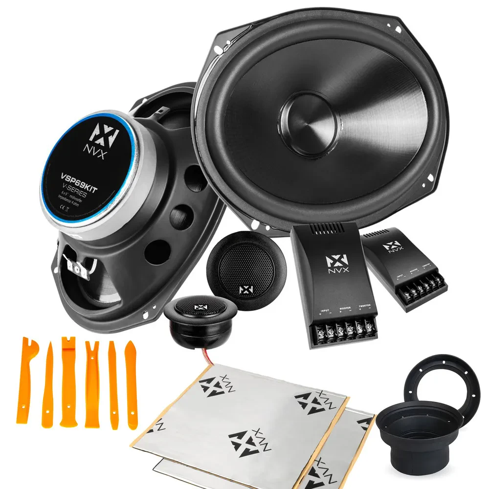 NVX VSP69KIT 6x9" Component Speaker Set with Speaker Accessories