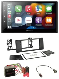 Pioneer DAB Bluetooth 2DIN USB MP3 Autoradio für BMW 5er E39 X5 Quadlock
