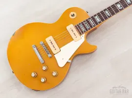 1976 Gibson Les Paul Deluxe Goldtop Vintage Guitar w/ P-90s, Case