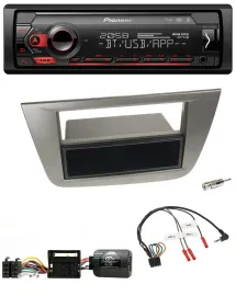 Автомагнитола Pioneer Bluetooth, DAB, USB для Seat Toledo/Altea (2004–2009), антрацит