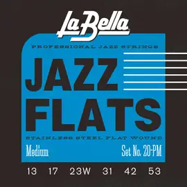 Струны для электрогитары La Bella 20PM Jazz Flats 13-53