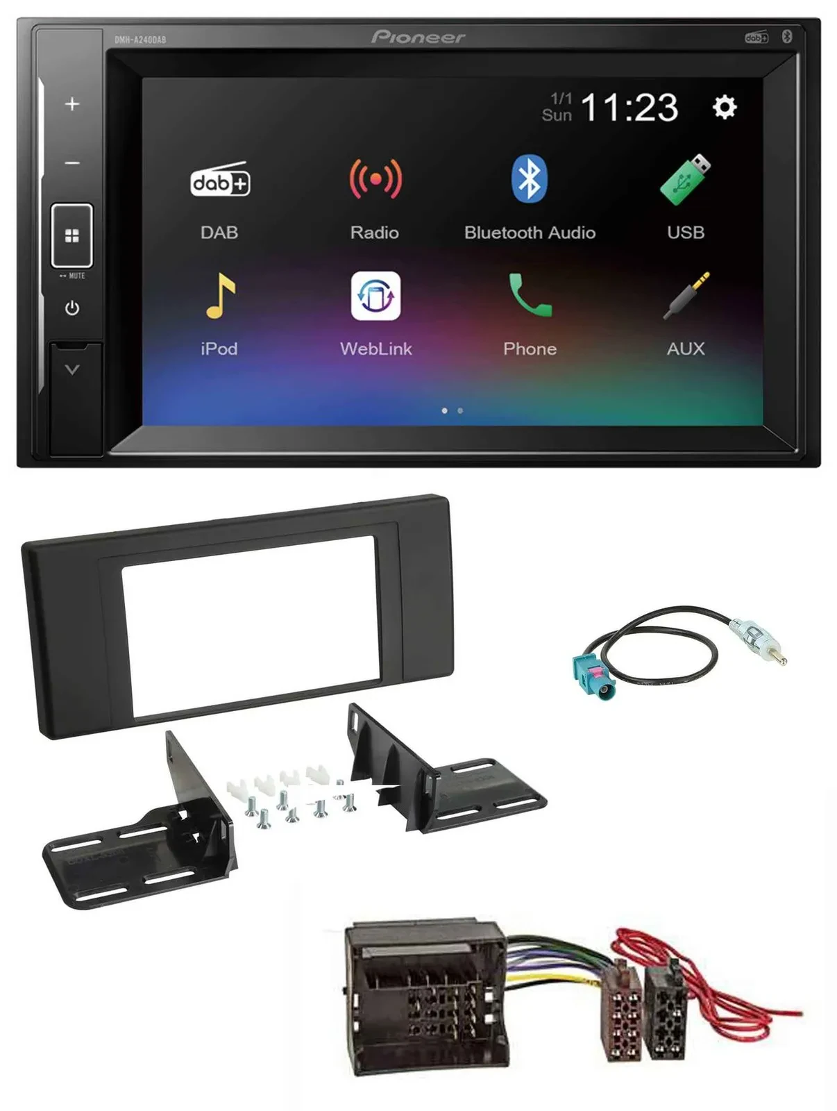Pioneer DAB MP3 2DIN Bluetooth USB Autoradio für Land Rover Range Rover Vogue L3