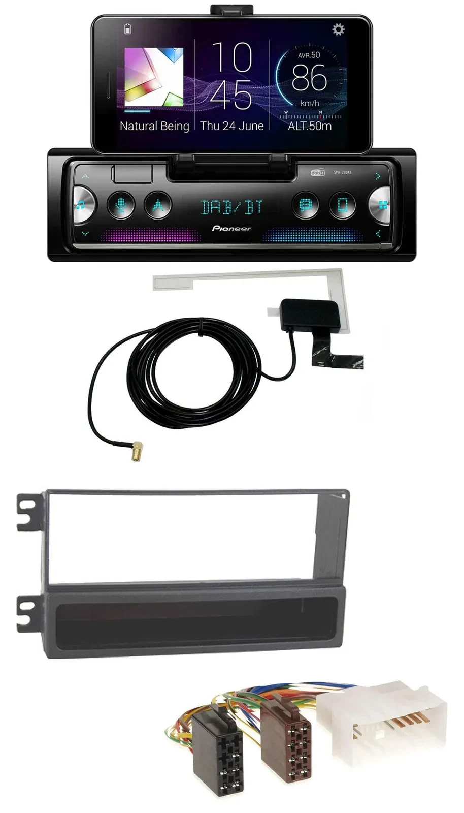 Pioneer DAB Bluetooth MP3 USB Autoradio für Kia Magentis (ab 2006)