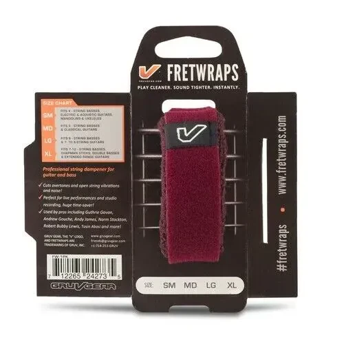 Глушитель струн Gruv Gear FretWraps String Muter Burgundy X-Large