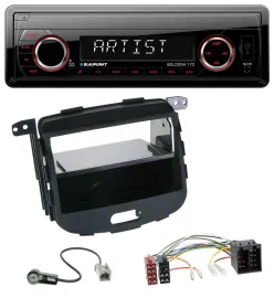 Blaupunkt SD USB 1DIN MP3 AUX Autoradio für Hyundai i10 2008-2013 Rubber Touch