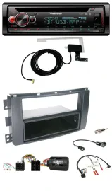 Автомагнитола для Smart ForFour (2004–2006) Pioneer DAB, CD, USB, Bluetooth, совместима с кнопками на руле