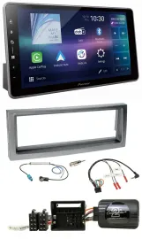 Pioneer Bluetooth USB DAB Lenkrad Autoradio für Citroen C5 ab 2005 grau-metallic