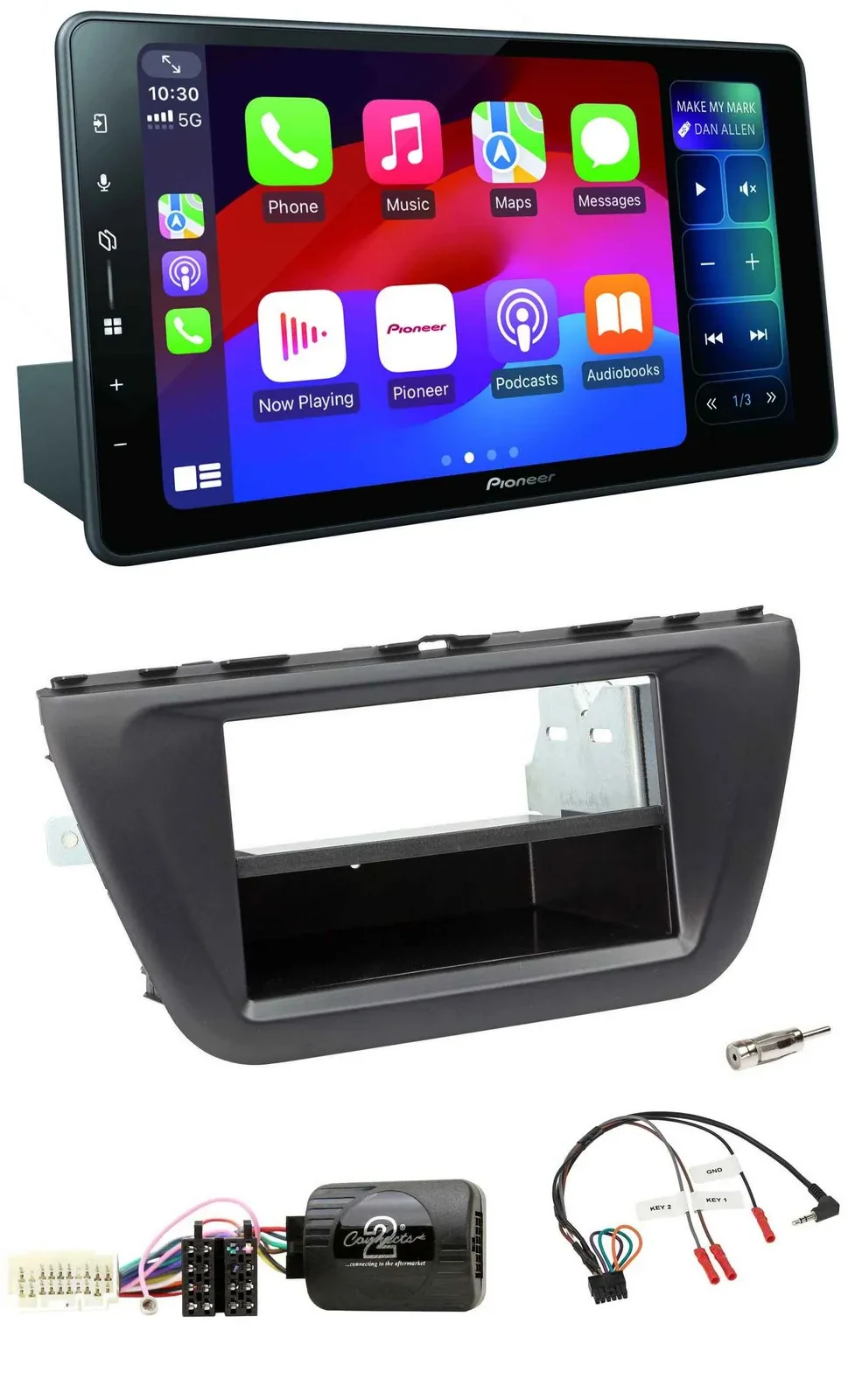 Pioneer Bluetooth DAB Lenkrad USB Autoradio für Suzuki SX4 (ab 2013)