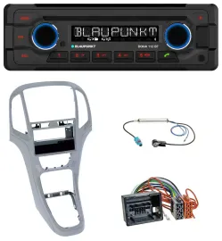 Blaupunkt AUX MP3 CD Bluetooth USB Autoradio für Opel Astra J ab 2009 Platin sil