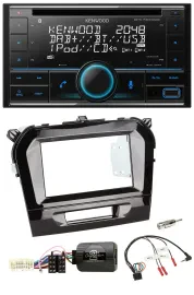 Kenwood CD 2DIN DAB USB Lenkrad Bluetooth Autoradio für Suzuki Vitara ab 2015