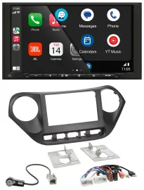 JBL USB 2DIN MP3 Bluetooth AUX Autoradio für Hyundai i10 ab 2013 AUX USB