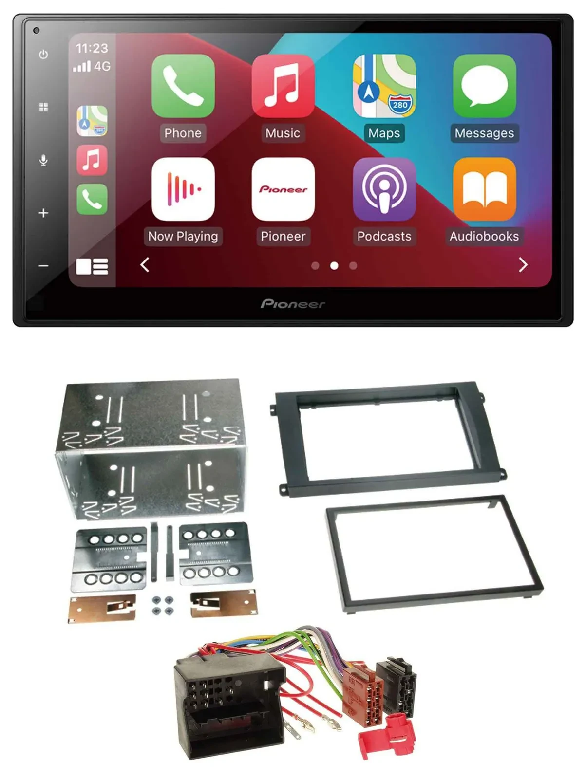 Автомагнитола для Porsche Cayenne 2007–2010 Pioneer 2DIN, USB, MP3, DAB, Bluetooth