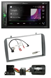 Pioneer 2DIN Lenkrad DAB USB Bluetooth Autoradio für Alfa Romeo GT 147 2000-2008