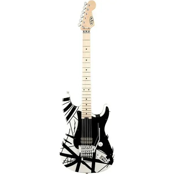 Электрогитара EVH Striped Series White with Black Stripes