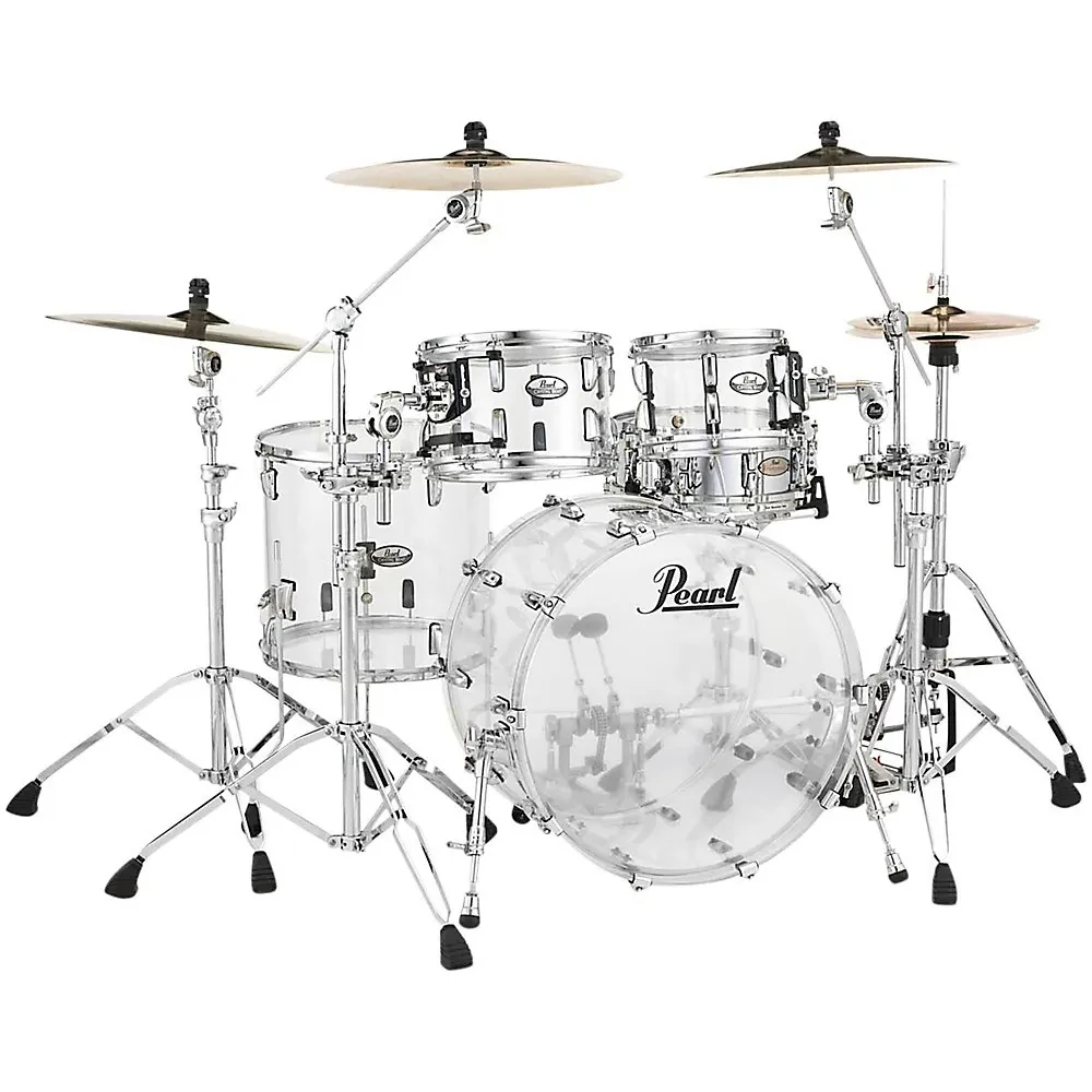 Pearl Crystal Beat 4-Piece New Fusion Shell Pack Ultra Clear