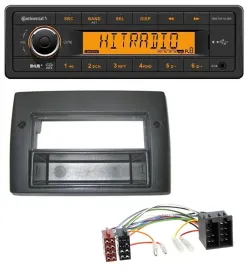 Continental 1DIN DAB MP3 AUX USB Autoradio für Fiat Stilo 192 01-08 Profiversion