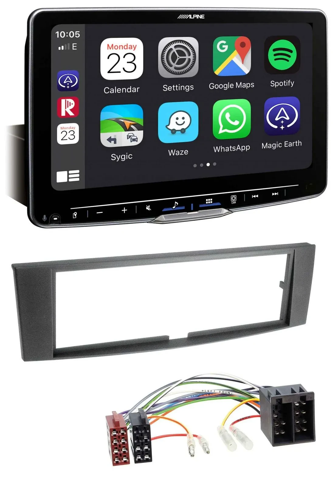 Alpine Bluetooth MP3 USB DAB Autoradio für Renault Laguna II (2005-2008)