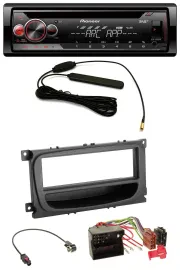 Pioneer CD USB AUX DAB MP3 Autoradio für Ford Mondeo S-Max 07-14 Ablagefach schw