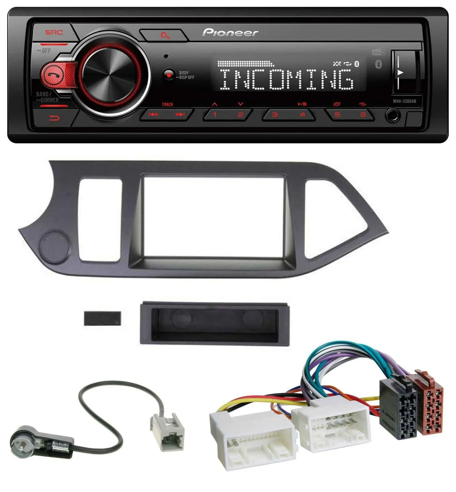 Автомагнитола для Kia Picanto (с 2011) Pioneer Bluetooth, USB, DAB, MP3
