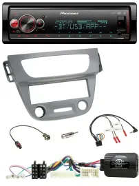 Pioneer Bluetooth USB Lenkrad DAB Autoradio für Renault Megane 3 2012-2014 grau
