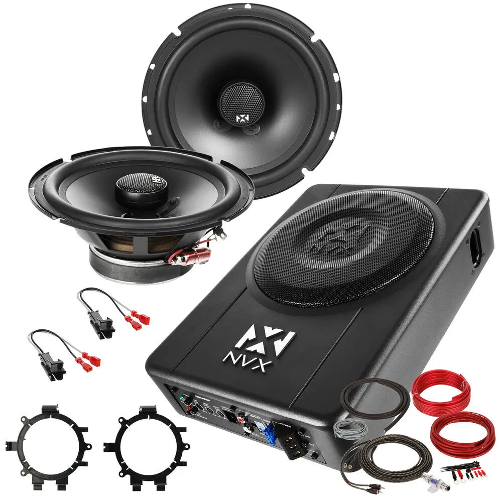 Chevy Cobalt 2005-2010 Speaker Replacement w/ Quick Under Seat Bass - NVX
