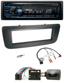 Alpine USB Bluetooth DAB Lenkrad Autoradio für Skoda Fabia 07-14 Praktik Roomste