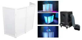 American DJ ADJ ENTOUR ICE DMX Low-Lying Dry Ice Fog Machine w/Case+Facade