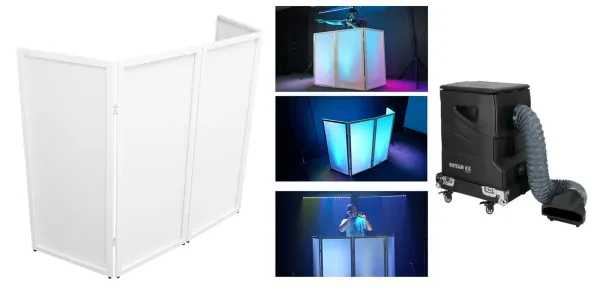American DJ ADJ ENTOUR ICE DMX Low-Lying Dry Ice Fog Machine w/Case+Facade