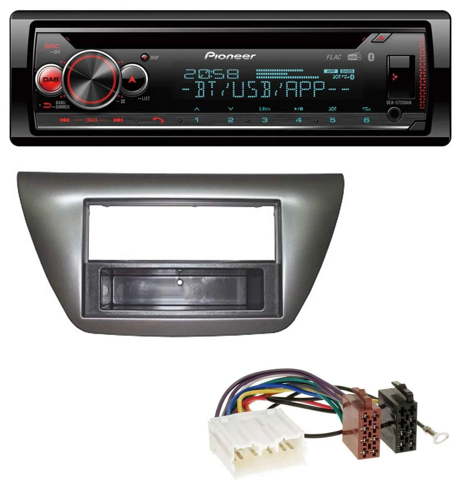 Pioneer MP3 DAB CD Bluetooth USB Autoradio für Mitsubishi Lancer Evo 2004-2008