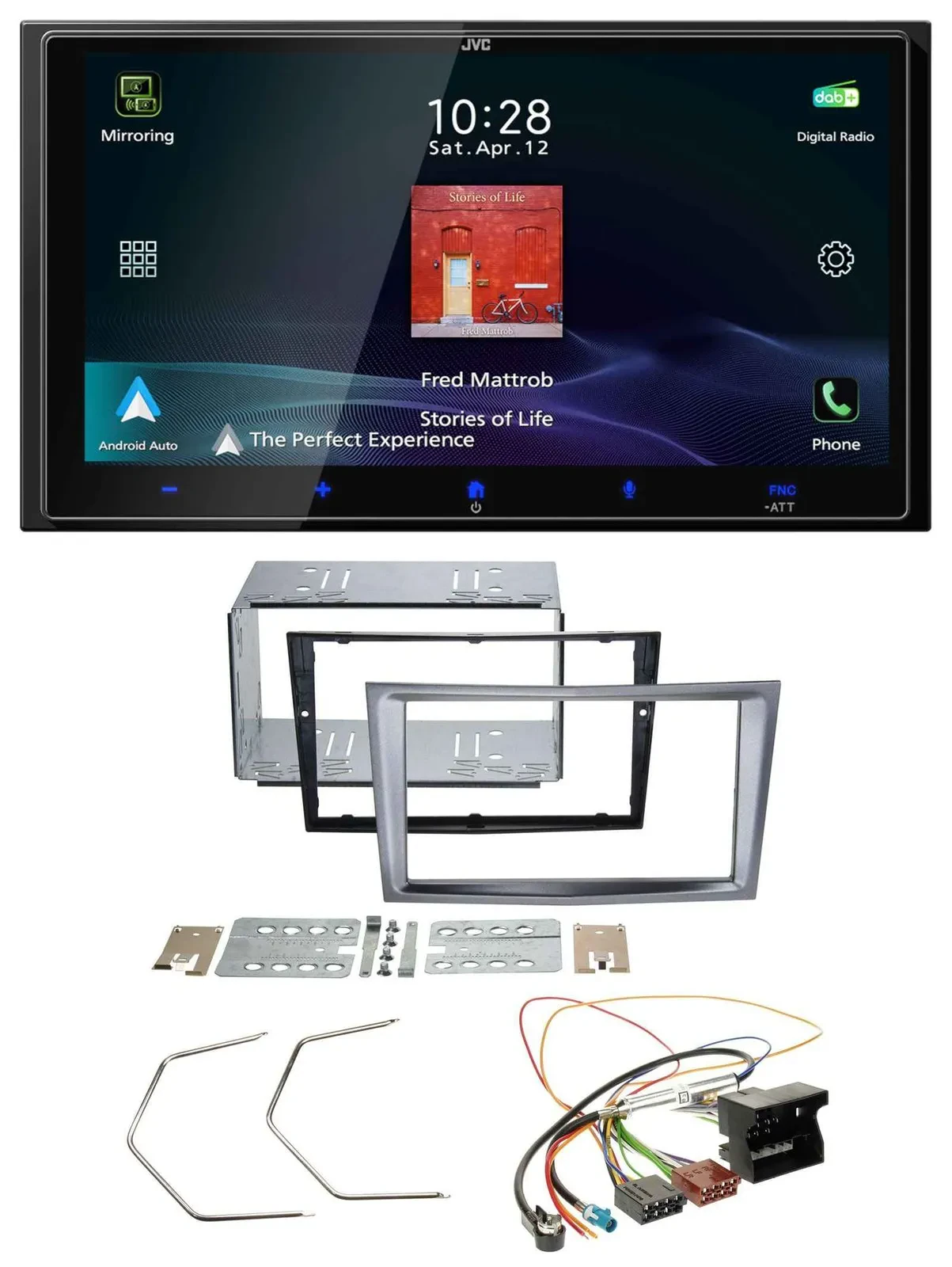 JVC USB Bluetooth 2DIN DAB MP3 Autoradio für Opel Antara Astra H Zafira B charco