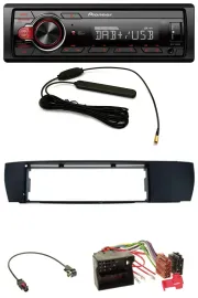 Автомагнитола Pioneer 1DIN DAB USB AUX MP3 для BMW X3 (E83, 2004–2010)