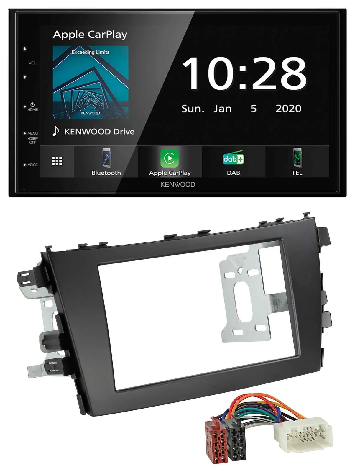 Kenwood Bluetooth MP3 DAB USB 2DIN Autoradio für Suzuki Celerio LF ab 2014