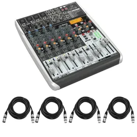 Аналоговый микшер Behringer QX1204USB Xenyx с кабелями