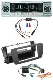 Dietz DAB USB MP3 Bluetooth Autoradio für Seat Ibiza (ab 12) - tuam grey