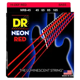Струны для бас-гитары DR Strings Neon NRB-45 45-105