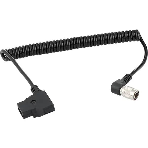 CAMVATE D-Tap To Right Angle 4-Pin Hirose Coiled Cable #C2537